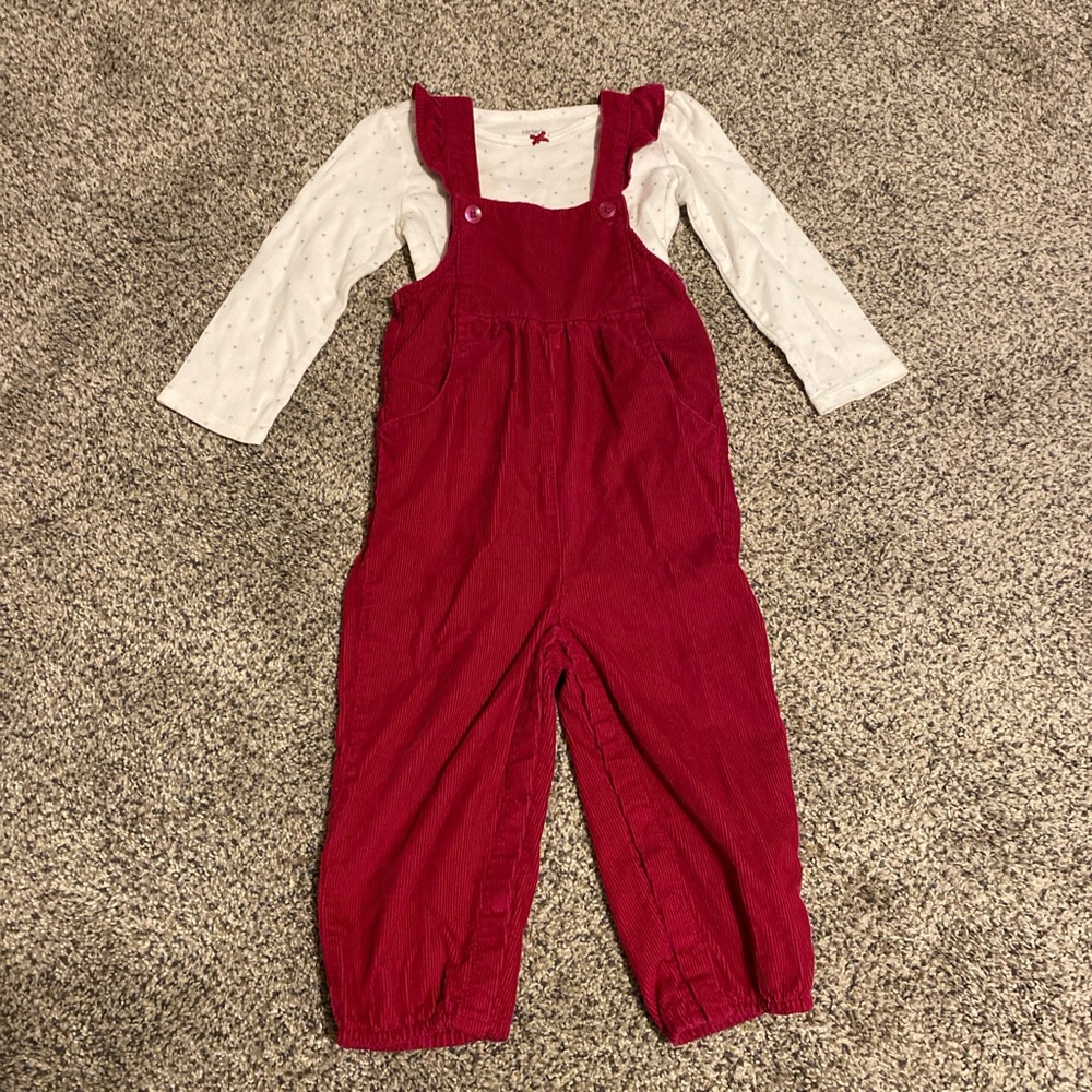Carter's Bright Pink Kids Overalls